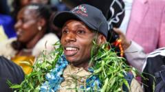 ‘I did not expect it’: Kenya’s Sabastian Sawe welcomed home with…
