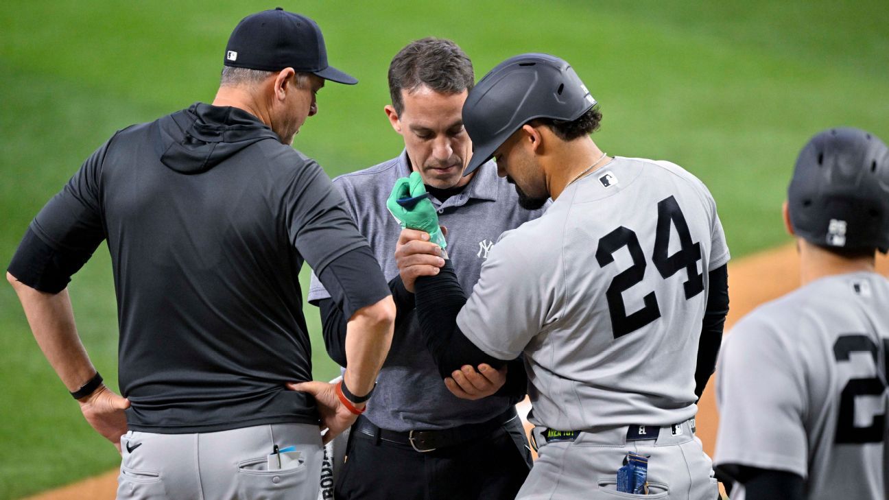 Yanks’ Dominguez hurt; Cole progresses in rehab